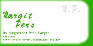 margit pers business card